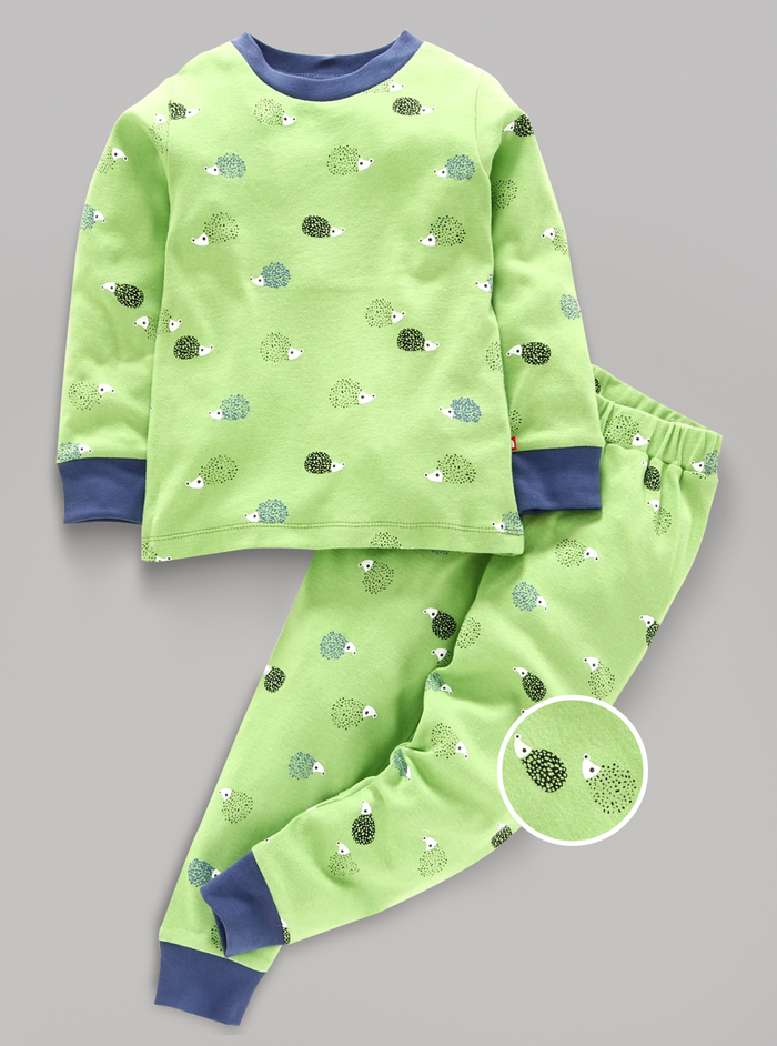 Organic Cotton Long Sleeves Top And Bottom Sets For Babies & Kids